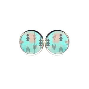 Mint Arrows Earrings